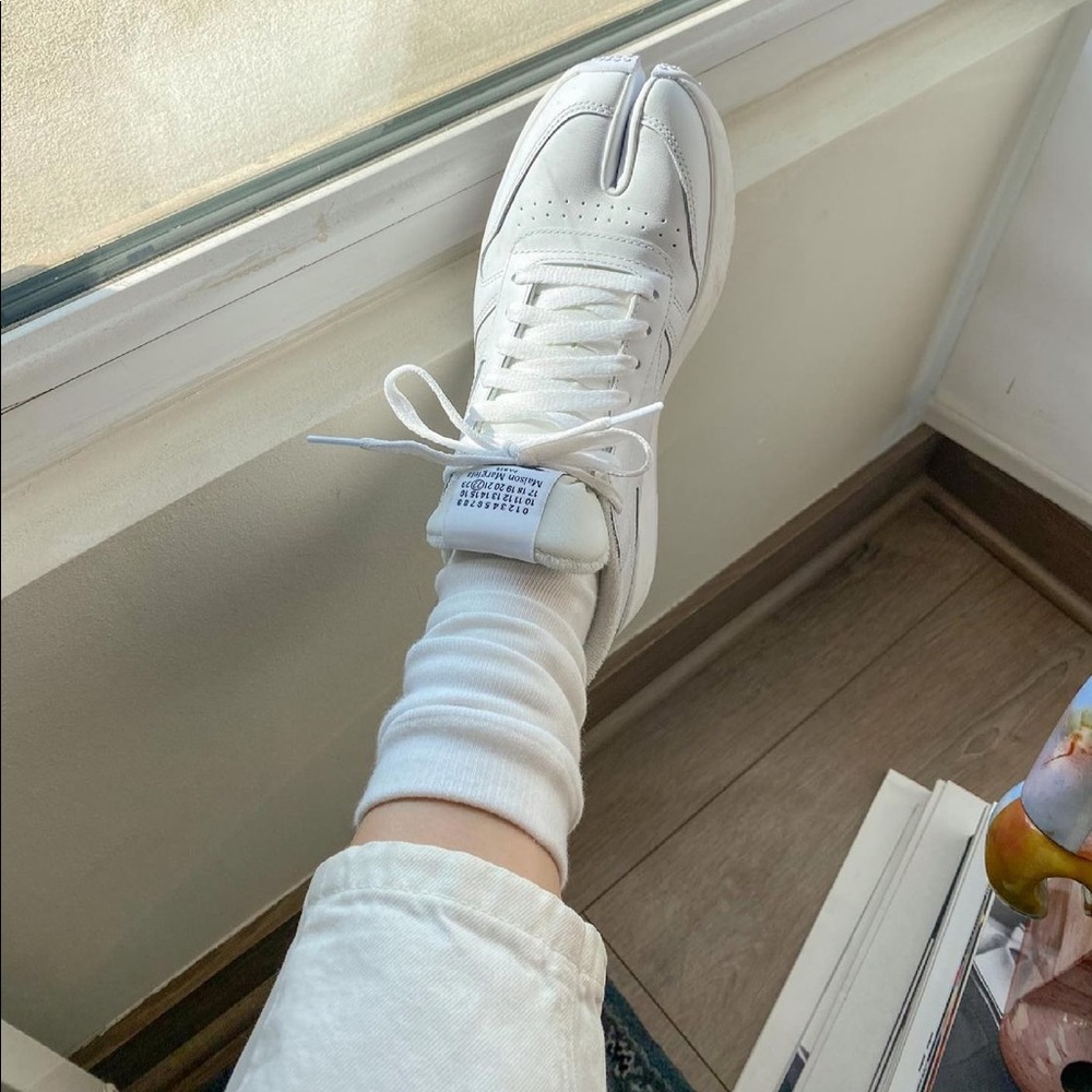 Reebok x Maison Margiela leather tabi sneakers